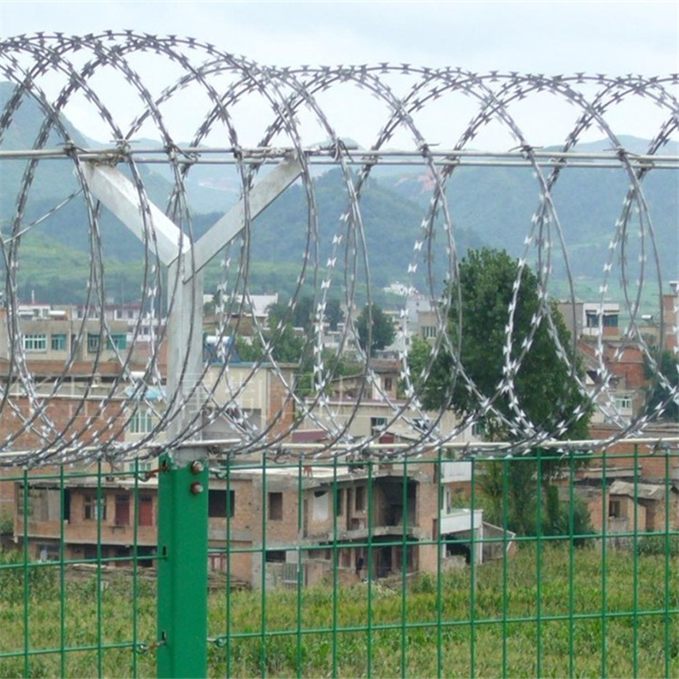 厂家专业定做安装监狱刺绳护栏网防攀爬网图片