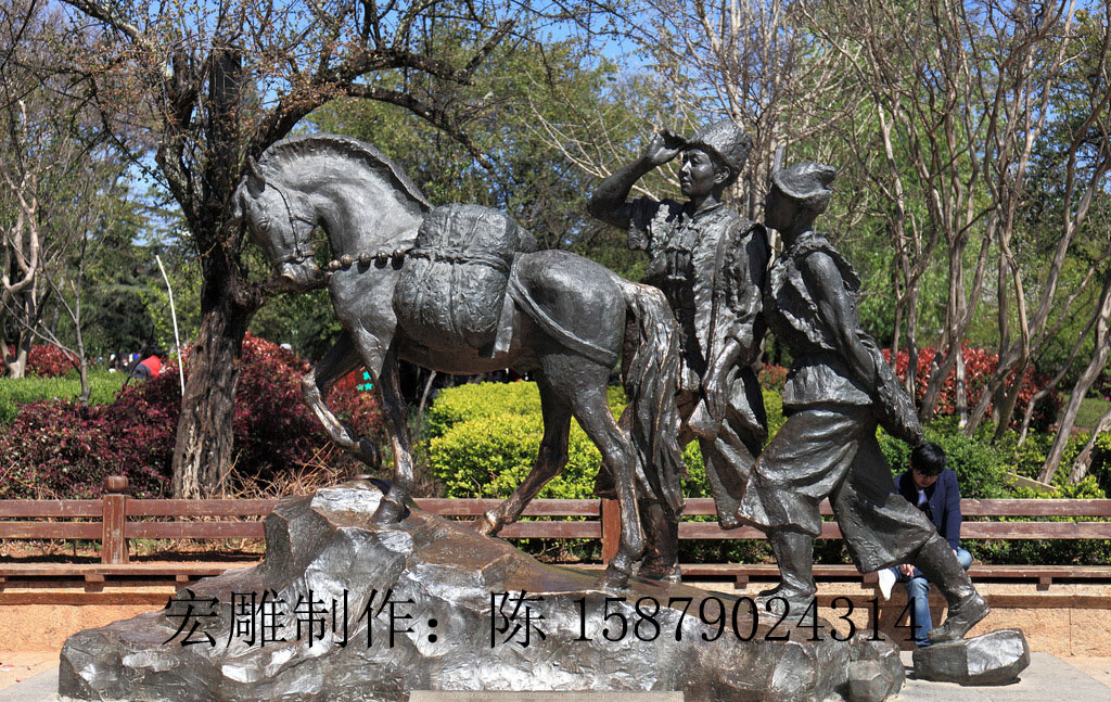 萍乡水泥人物雕塑大型砂岩浮雕壁画水泥假山假树定做价格