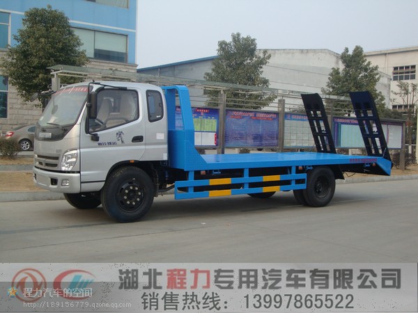 东风10吨挖机平板运输车多少钱 挖机平板车价格