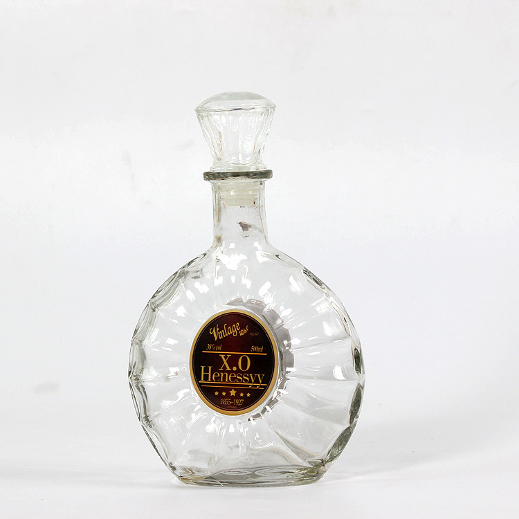 厂家直销125ml高档酒瓶 小酒瓶 洋酒瓶 XO酒瓶 玻璃瓶配套