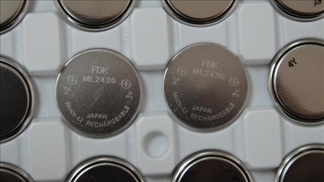日本原装进口FDK|ML2430锂锰电池|3V可充电纽扣电池