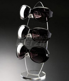 眼镜展示架 按需制作各种亚克力眼镜展示架 高档有机玻璃3D数码眼镜展示架