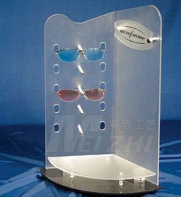 眼镜展示架 按需制作各种亚克力眼镜展示架 高档有机玻璃3D数码眼镜展示架