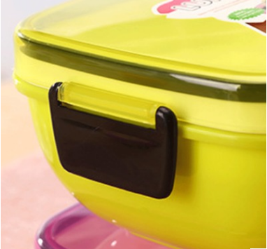创意新款儿童塑料方形饭盒 方便面厨房冰箱日式便当盒 厂家直销