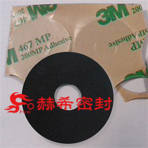 3M467背胶橡胶垫片,磨砂热水器用带背胶垫,丁腈橡胶粘性双面胶垫,进口防水3M背胶垫图片