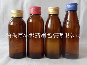 河北林都厂家直销100毫升棕色口服液玻璃瓶图片