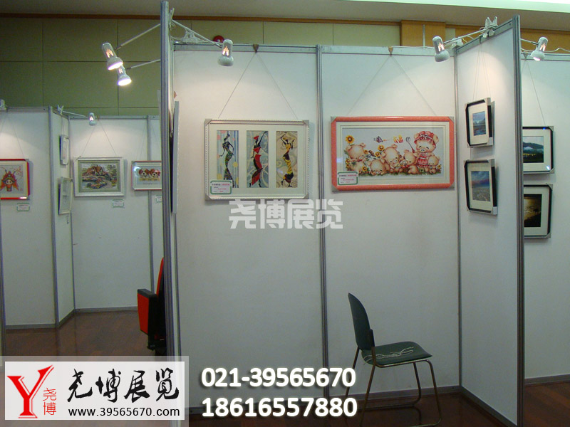上海市企业书画展活动布置挂画展架板出租厂家