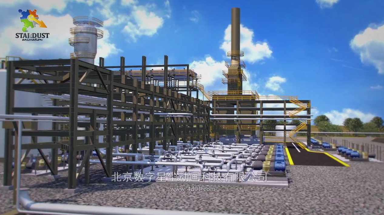 石油储存系统三维动画项目图片
