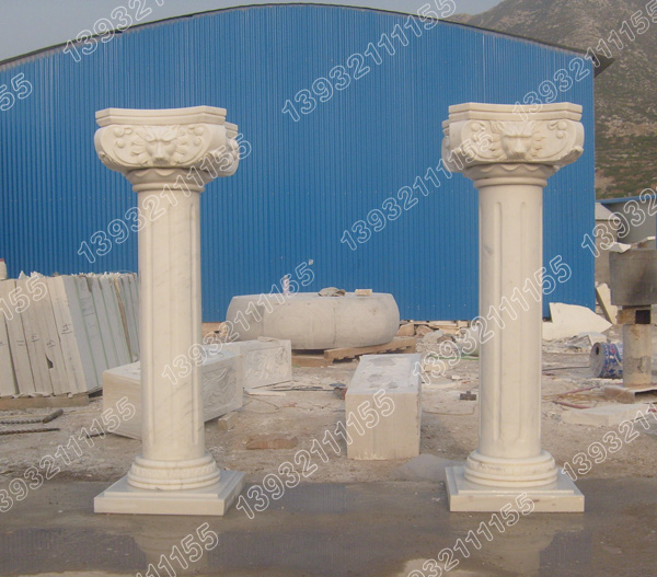 大理石罗马柱，欧式罗马柱图片