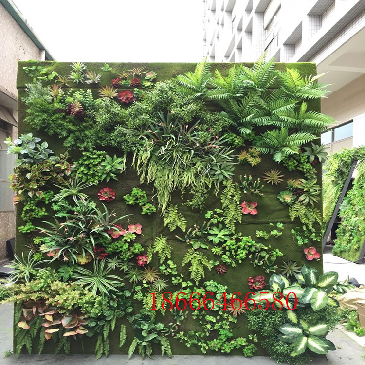 定做室内外软装仿真植物墙绿植墙草皮苔藓办公室网咖场合应用图片