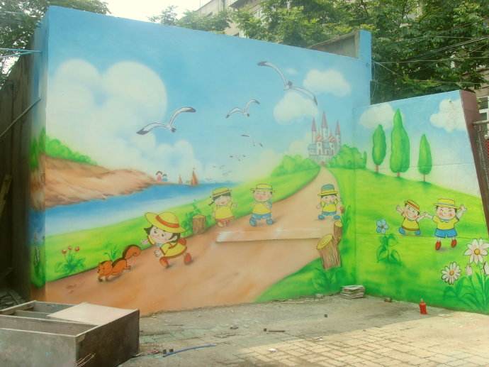 幼儿园喷绘 广州幼儿园喷绘 东莞幼儿园喷绘 深圳幼儿园喷绘