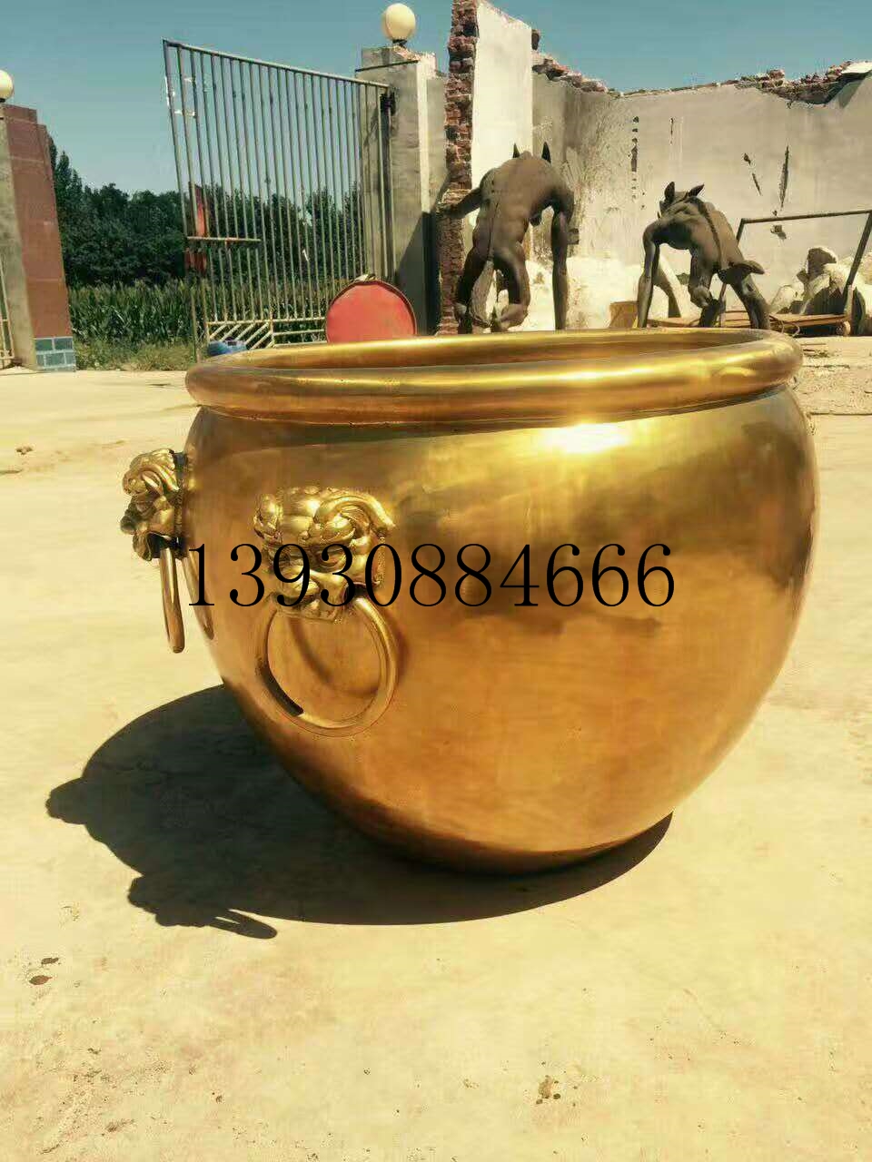 铜雕水缸 铜大缸 仿古故宫缸