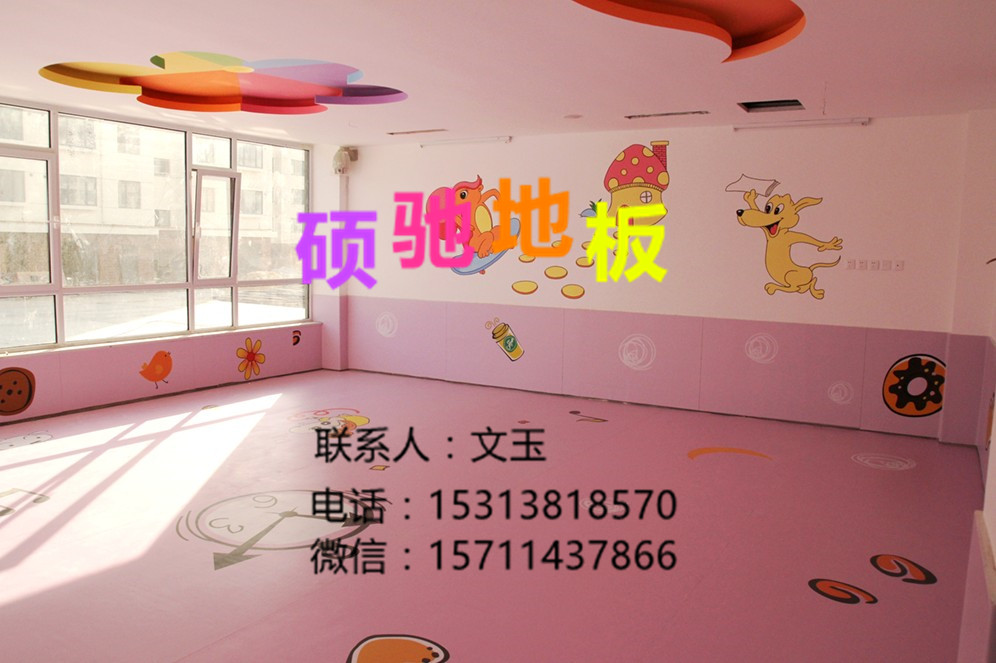 幼儿园PVC环保地胶 硕驰幼儿园PVC环保地胶图片