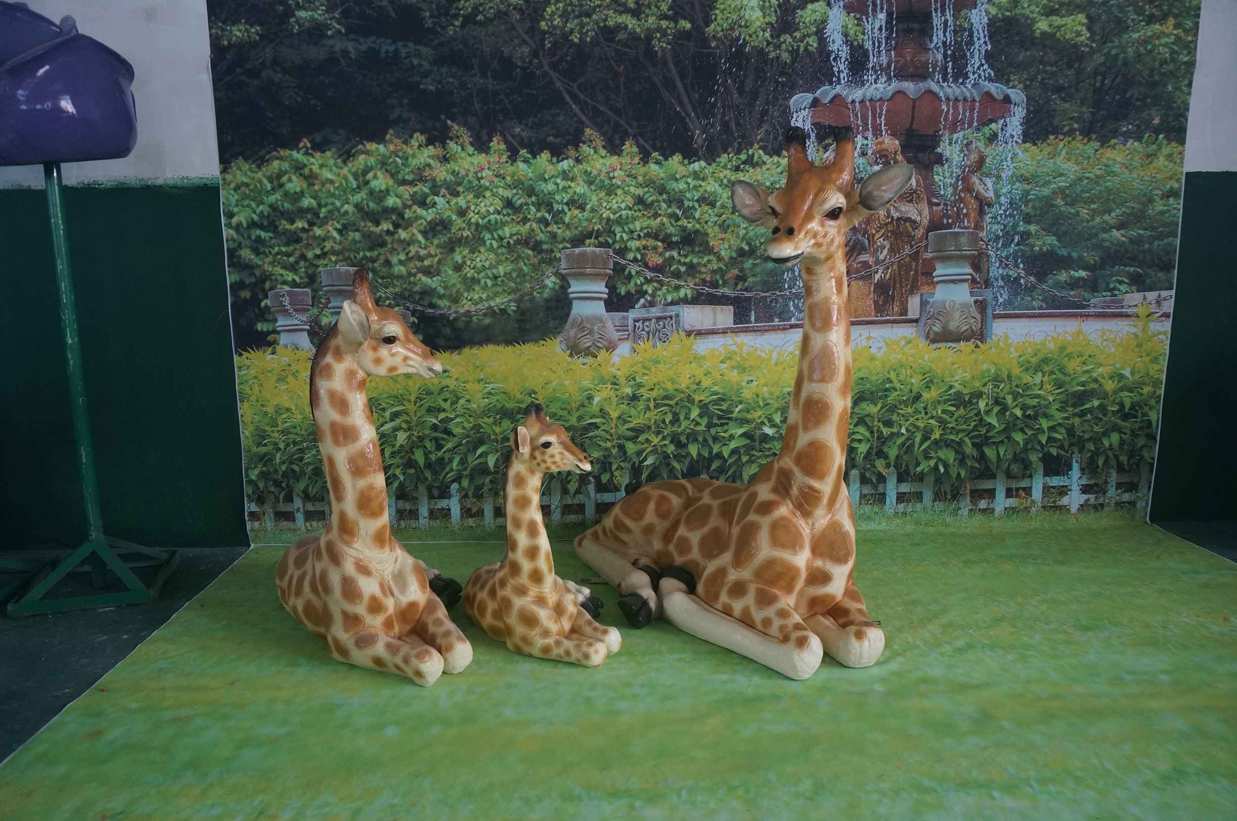 花园动物摆件供应商 长颈鹿图片