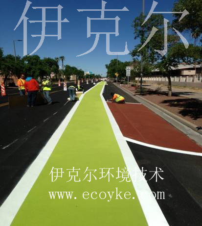 SC彩色沥青路面2应用于公园广场图片