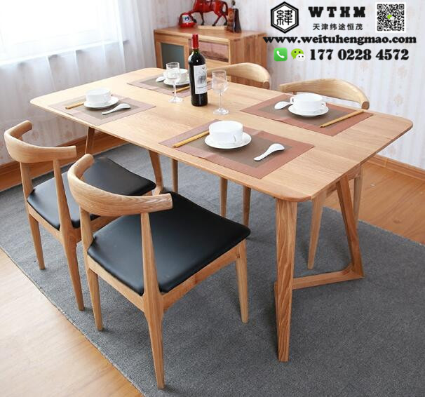 天津哪有卖实木餐桌椅 多款松木餐桌椅定制 多种实木餐桌椅
