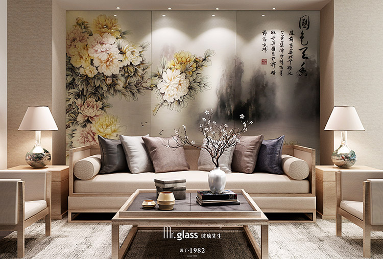 玻璃先生新中式艺术玻璃之国色天香