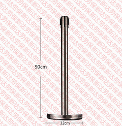伸缩不锈钢护栏 2米线隔离带栏杆座 排队柱 警戒围栏