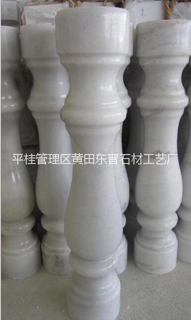 广西白大理石异形柱 白色大理石异形柱批发 定制白天然异形柱杆