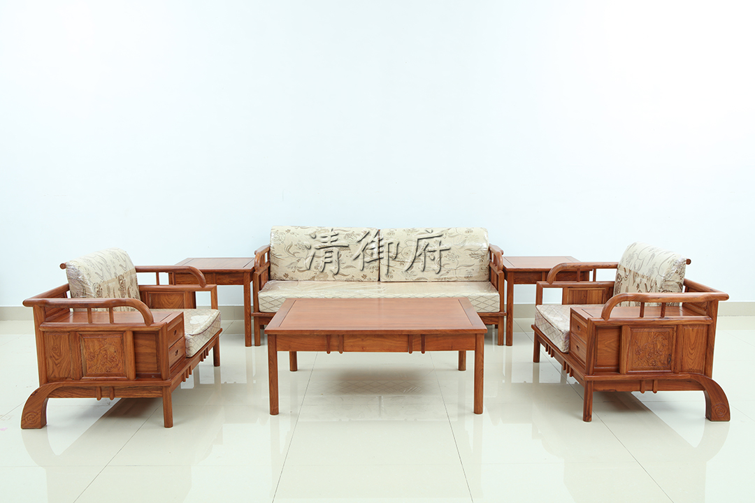新中式刺猬紫檀沙发江南之诗沙发图片