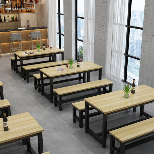 天津个性复古食堂餐桌椅  现代简约食堂餐桌椅  食堂椅批发商