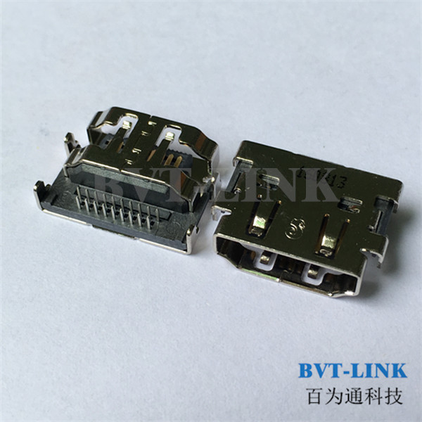 深圳HDMI A TYPE 插板母座价格 深圳插板母座厂家直销图片