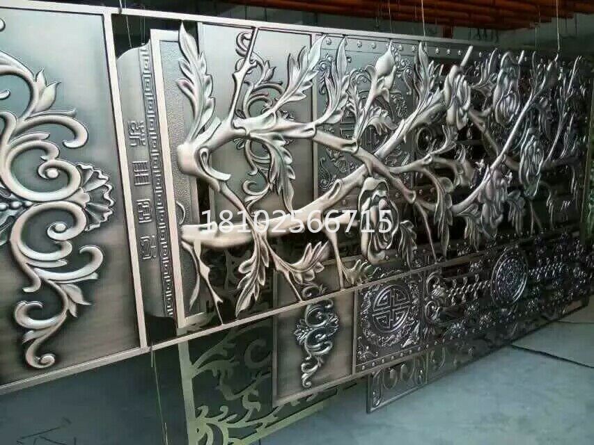 供应河北省唐山市镔纳铝铜隔断屏风图片