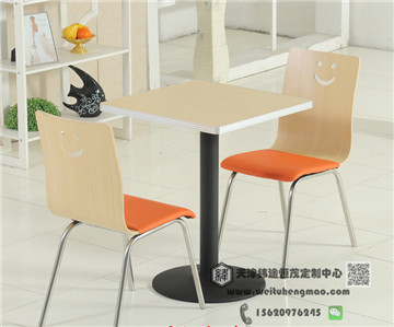 天津简约快餐店桌椅  欧式快餐店桌椅  做旧复古餐桌椅