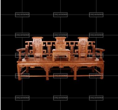 成套客厅中式古典红木组合全实木沙发非洲花梨木家具勾仔沙发