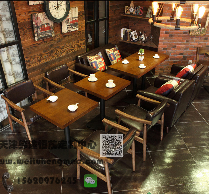 天津咖啡厅户外休闲桌椅　室内咖啡厅桌椅