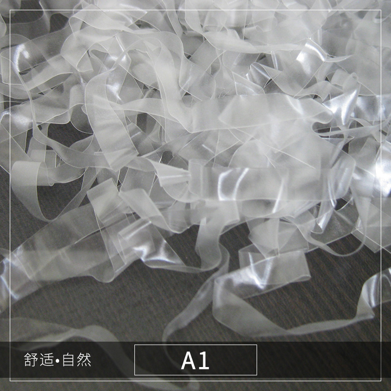 A1系列透明肩带00%TPU原料透明丝贴透明QQ带松紧带厂家定制图片