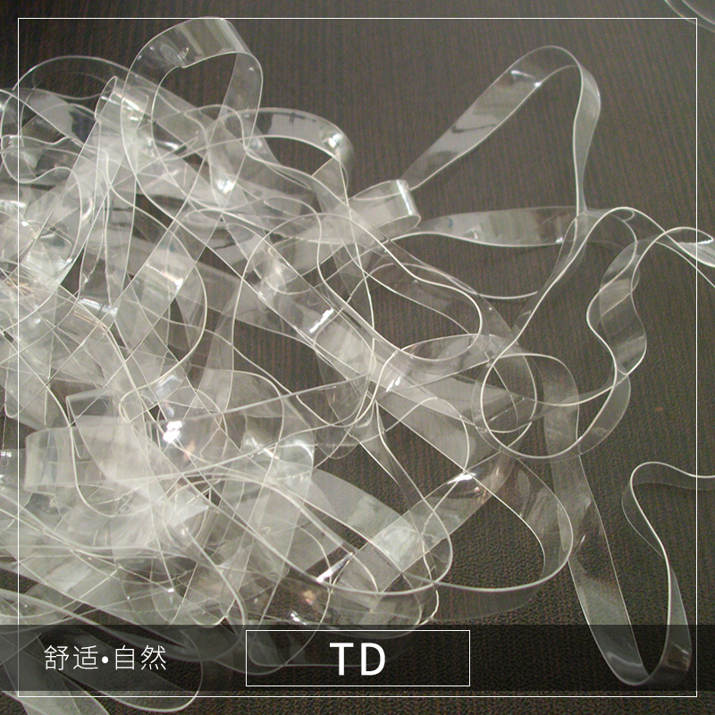 深圳好阳服装辅料TD系列透明肩带TPU透明挂耳内衣隐形肩带批发