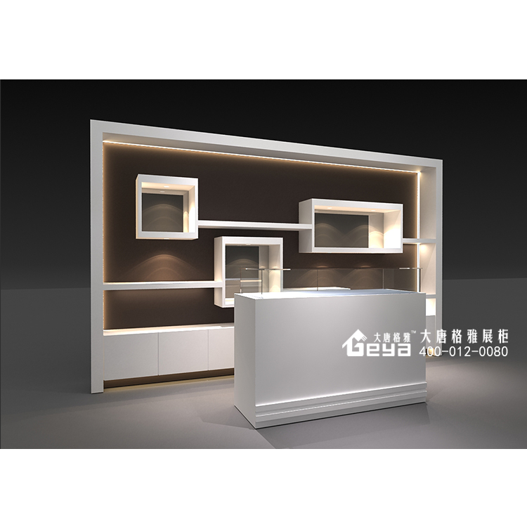 艺术品展柜-南京艺术品烤漆柜台玻璃展示柜-大唐格雅展柜厂