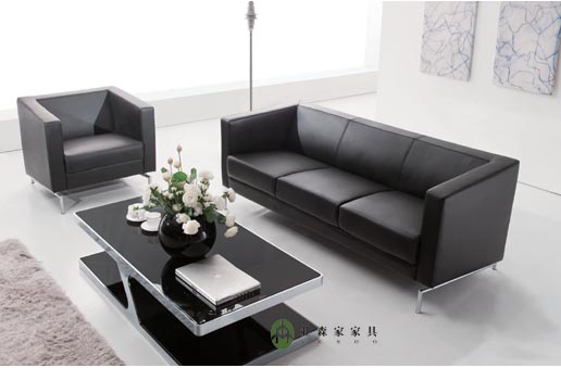 广东现代款三人位办公沙发真皮办公沙发哪家便宜 皮面办公沙发哪家便宜