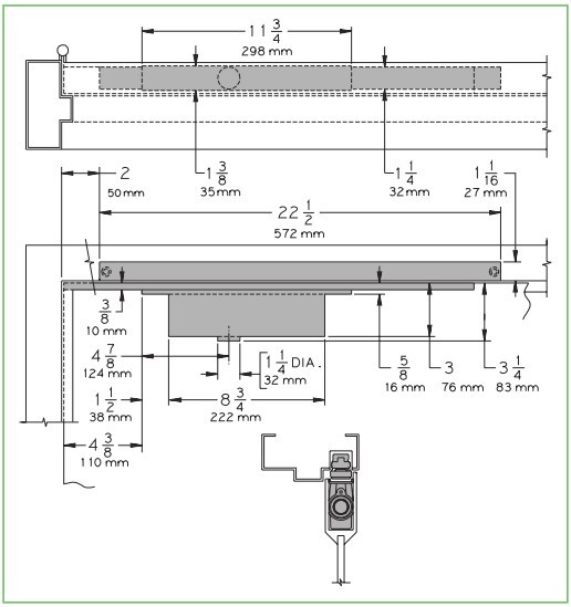 LCN3130系列隐藏式闭门器