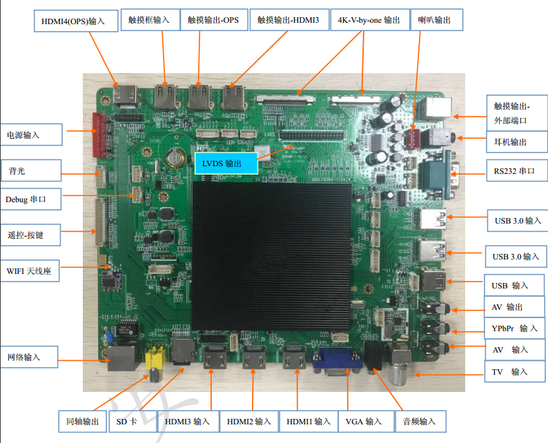 安卓安 MSD6A938主板方案双系统教学触摸会议一体机电视驱动板方案公司