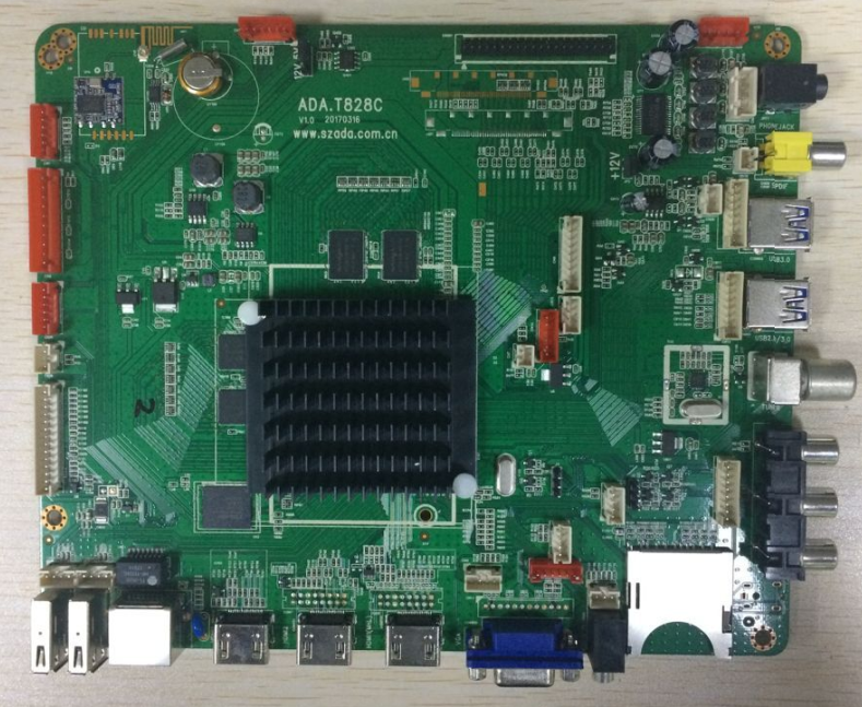 安卓安 Mstar 828方案4K电视主板安卓四核智能网络液晶电视驱动主板方案公司