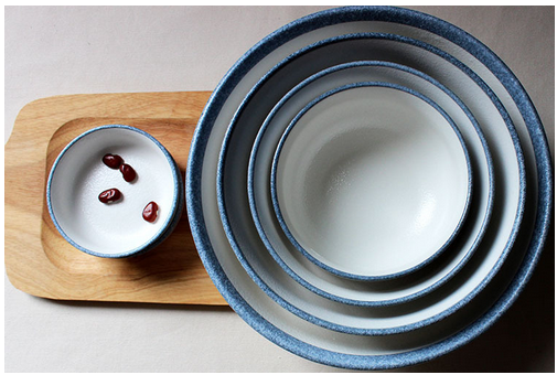 日式餐具 雅石雪花釉米饭碗面碗汤碗沙拉碗水果碗供货商