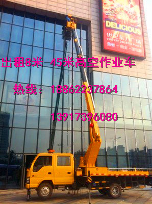 上海摇臂车出租，屈臂路灯车出租，上海路灯维修车租赁图片