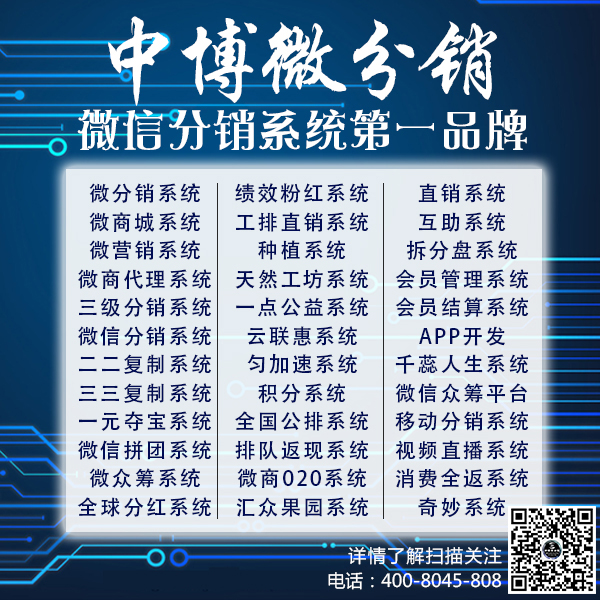 北京中博小程序分销系统提供商图片