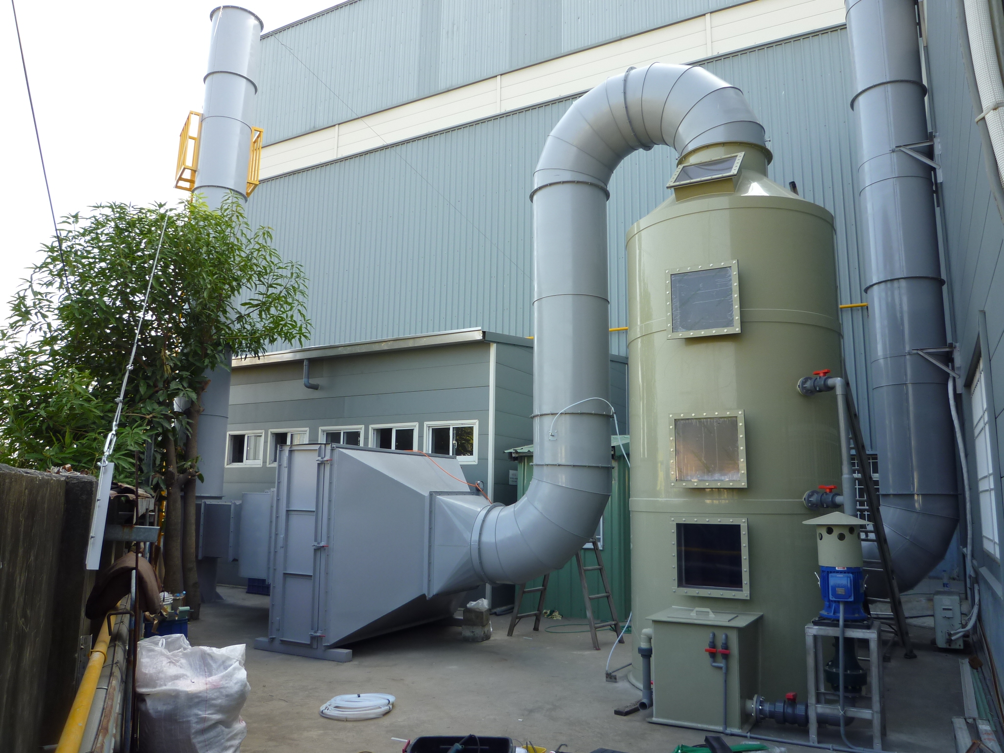 水喷淋废气净化器 PP除尘脱硫净化塔废气处理环保设备