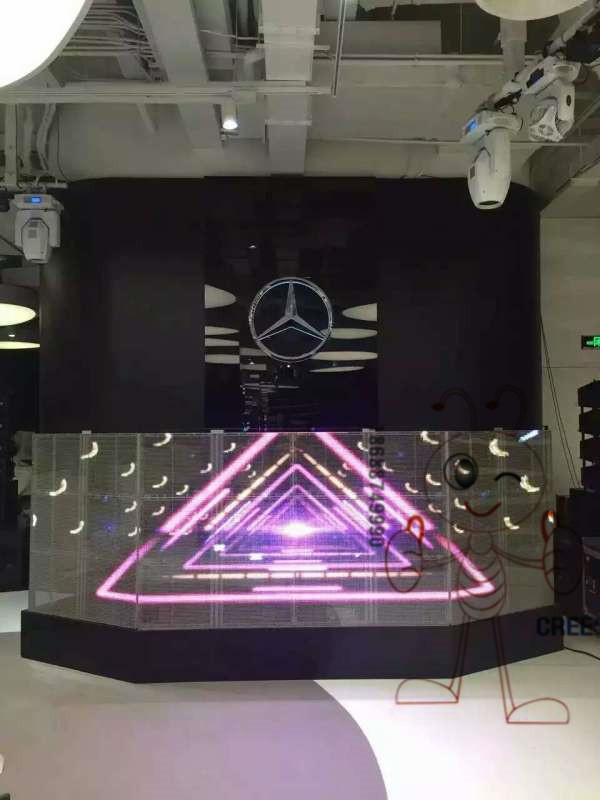 高清led透明屏 展示厅Led玻璃屏 珠宝店橱窗Led通透屏 户外led透明屏图片