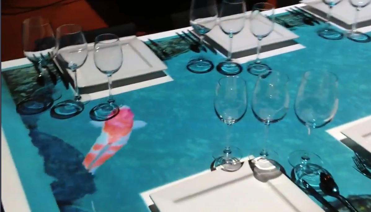 武汉市裸眼3d投影餐桌，投影餐厅厂家裸眼3d投影餐桌，投影餐厅吸人气利器