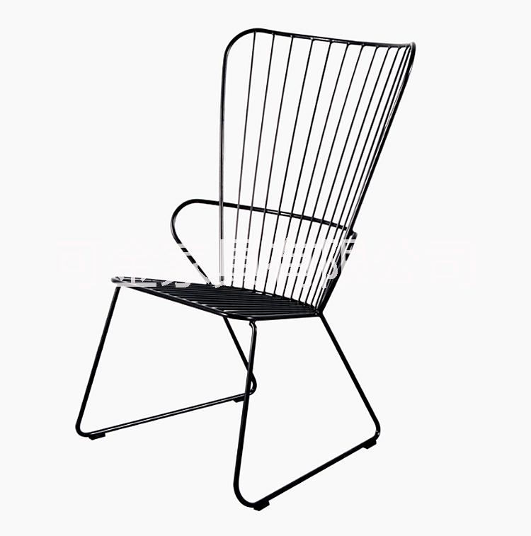 金属铁线高背椅铁线椅 花园休闲椅 电镀烤漆的休闲铁线椅 户外金属椅 金属铁线休闲高背椅