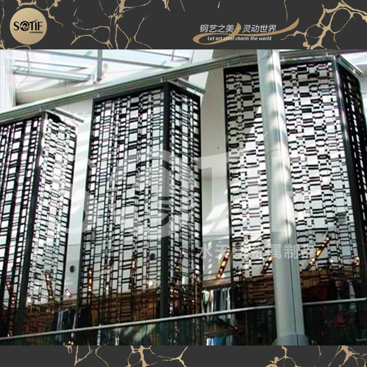 上海不锈钢厂家直供,304不锈钢钛金屏风,360度焊接无瑕疵图片