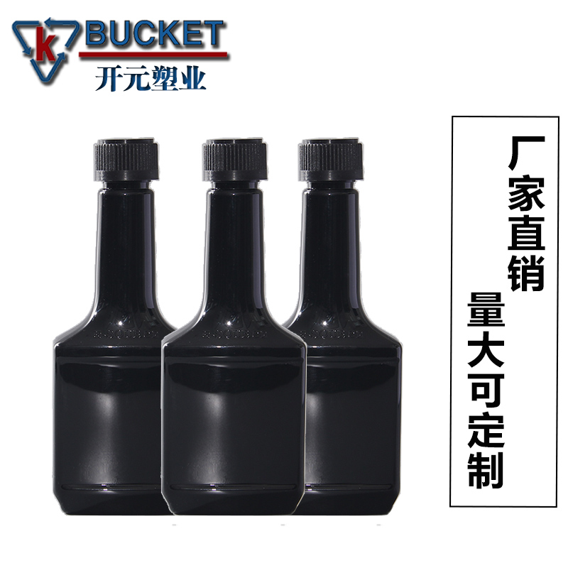 加厚PET样品瓶工厂直销汽车养护瓶工业级塑料瓶200ml黑色塑料方瓶图片