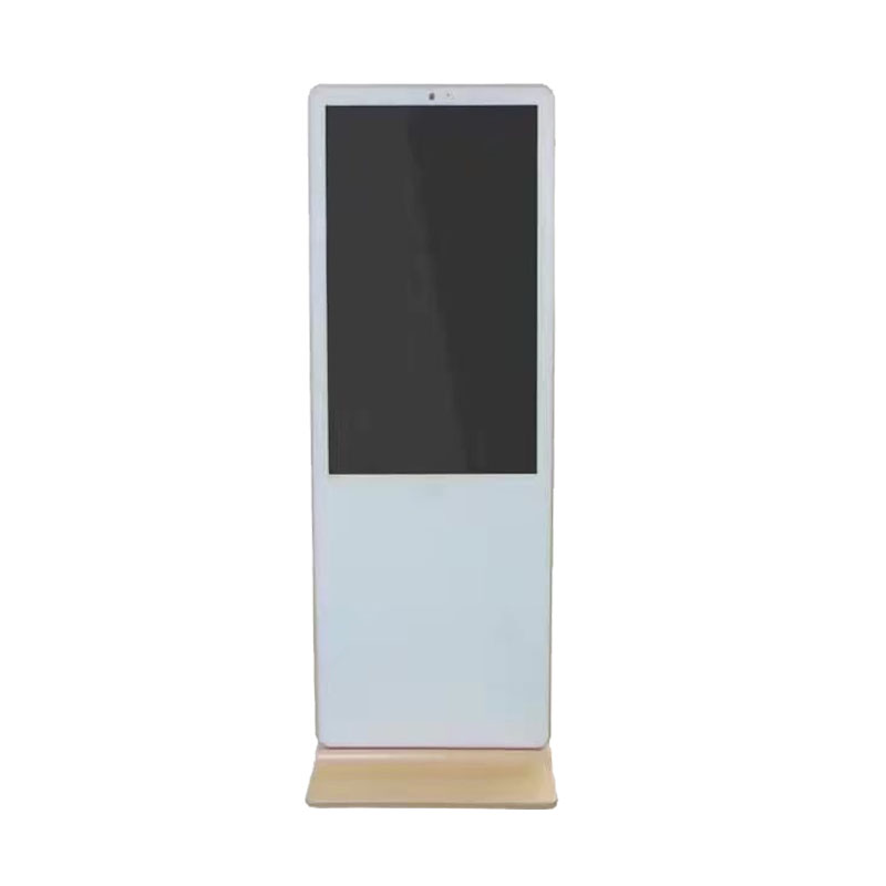 43寸立式白色面板播放器 供应玫瑰金型材土豪金底座安卓播放器