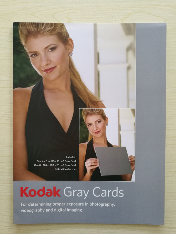 柯达Kodak灰卡18%灰板涂料色卡 专业摄影白平衡顏色校正 柯达18%灰卡