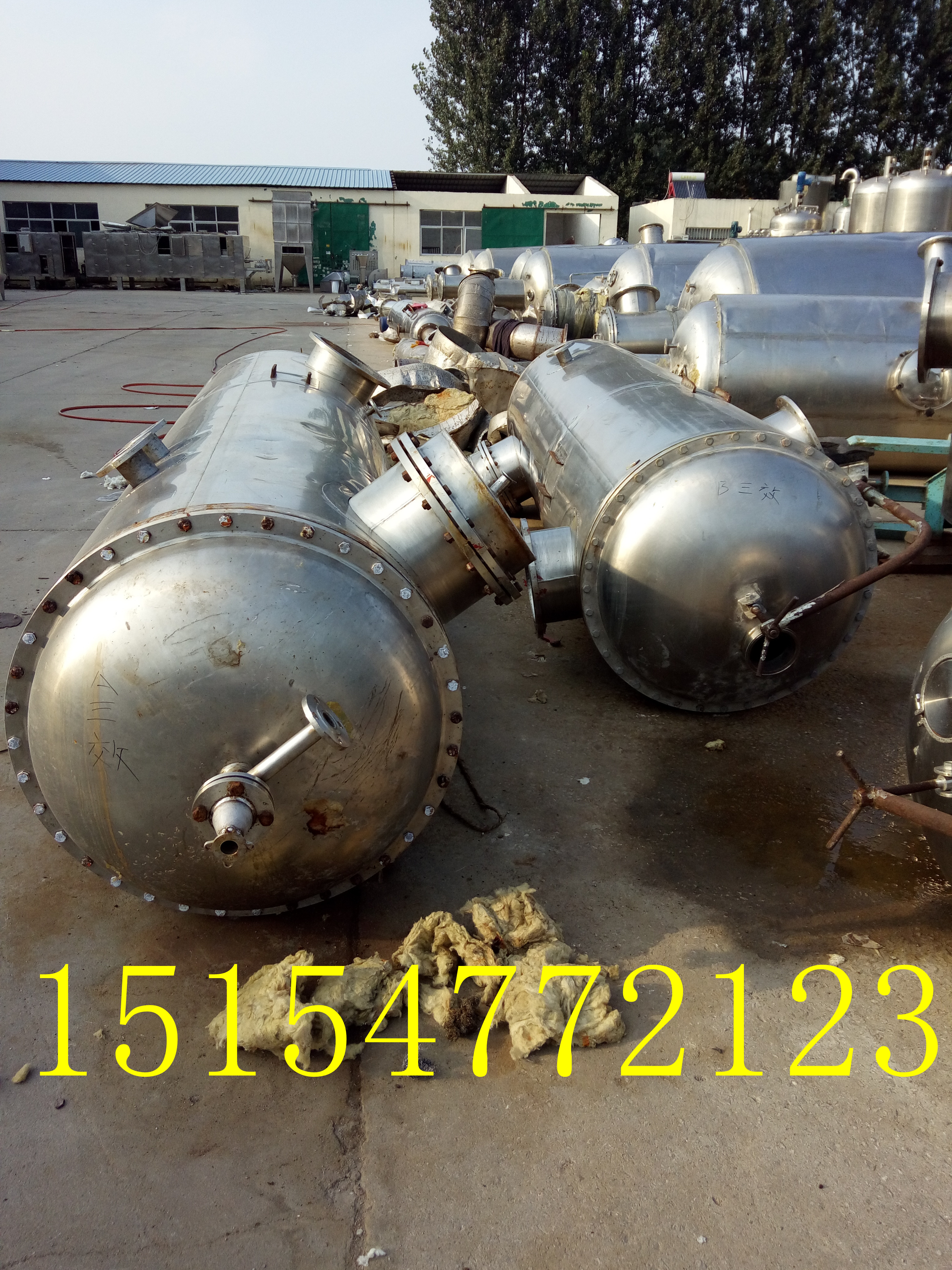 二手蒸发器长期出售二手蒸发器 二手8吨不锈钢蒸发器 二手MVR蒸发器低价