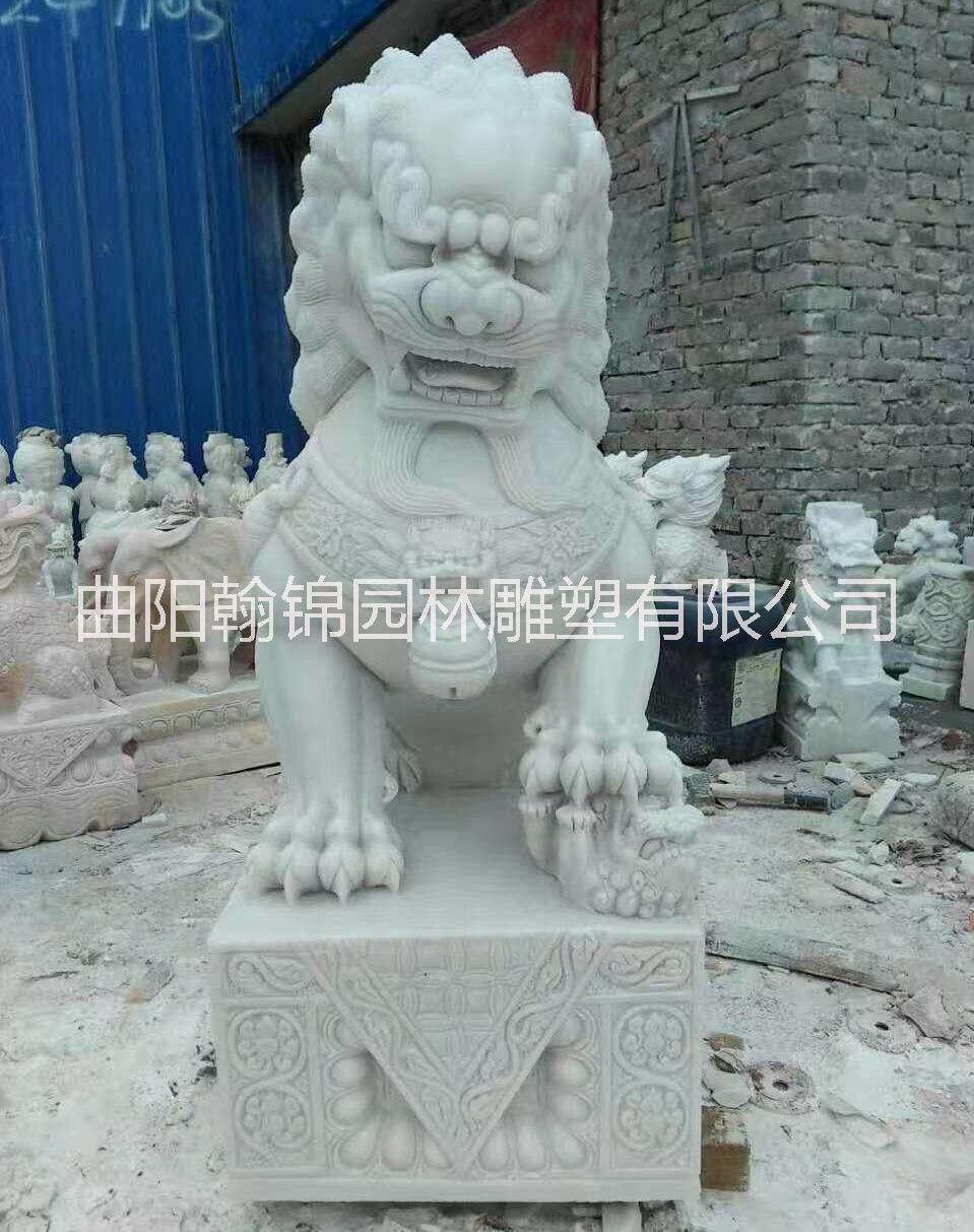 石雕狮子 仿古狮子供货商 镇宅石狮报价 天安门狮子厂家